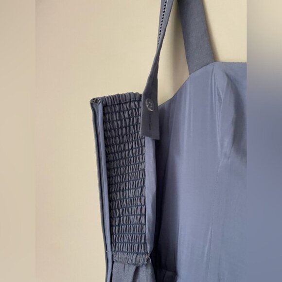 NEW Reformation Everett Linen Sleeveless Midi Dress Cornflower Blue | US 0 UK 4 - Picture 12 of 13